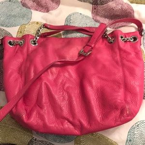 Michael Kors soft leather hot pink purse